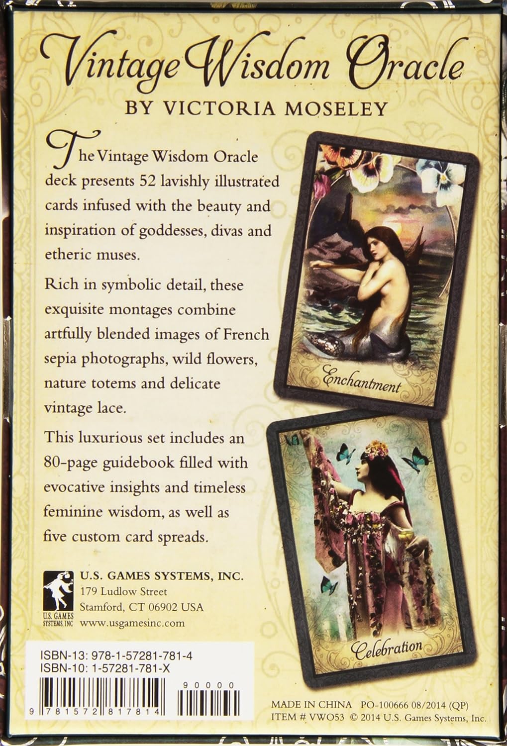 Vintage Wisdom Oracle kortos US Games Systems