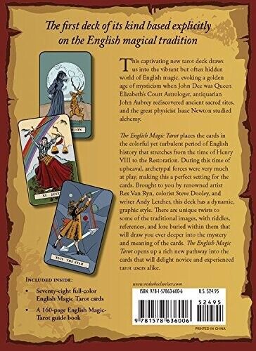 The English Magic Tarot kortos Weiser Books