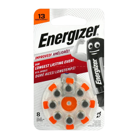 Energizer 13 PR48 6BL klausos aparatų baterijos 8 vnt.