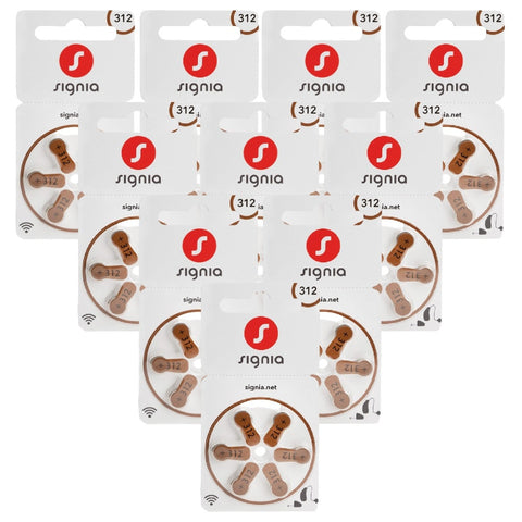 Signia 312 PR41 6BL klausos baterijos 60 vnt.