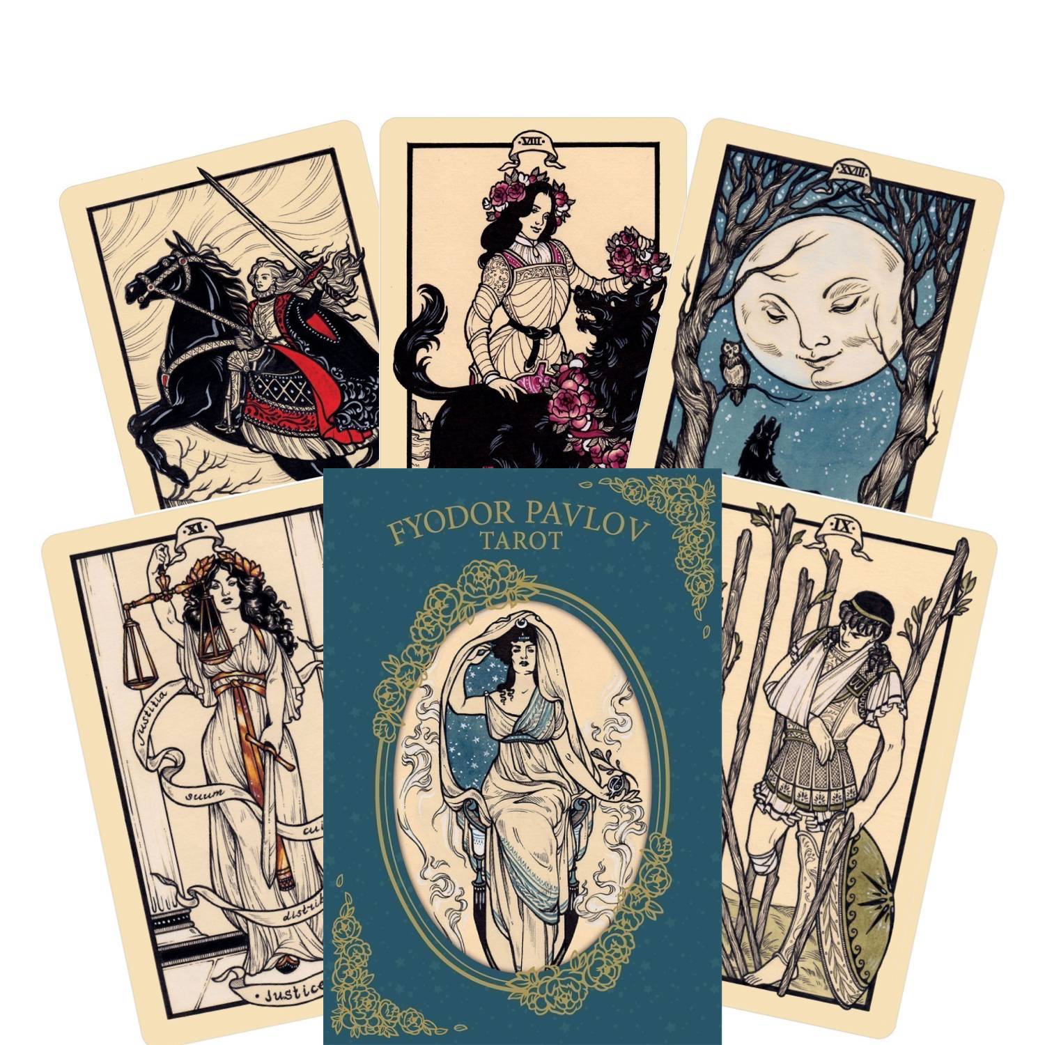 FYODOR PAVLOV TAROT: klasikinės taro tradicijos ir įvairovės dermė + knyga