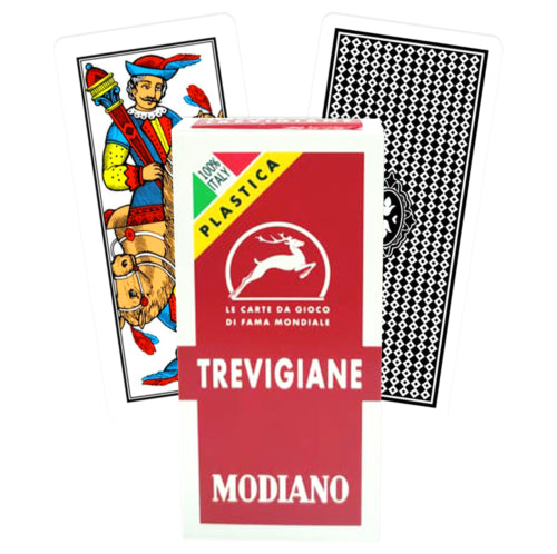 Trevigiane plastic 100% plastic žaidimo kortos Modiano