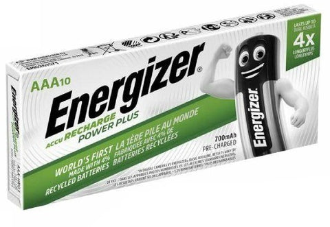 Energizer HR03 AAA Power Plus 700mAh pakraunamos baterijos,10 vnt.
