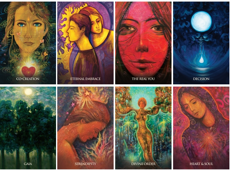 Magdalene Mary Oracle Borderless kortos Blue Angel