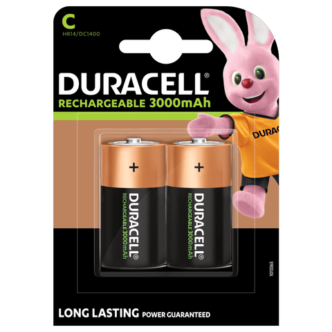 Duracell C Rechargeable 3000mAh įkraunamos baterijos 2 vnt.