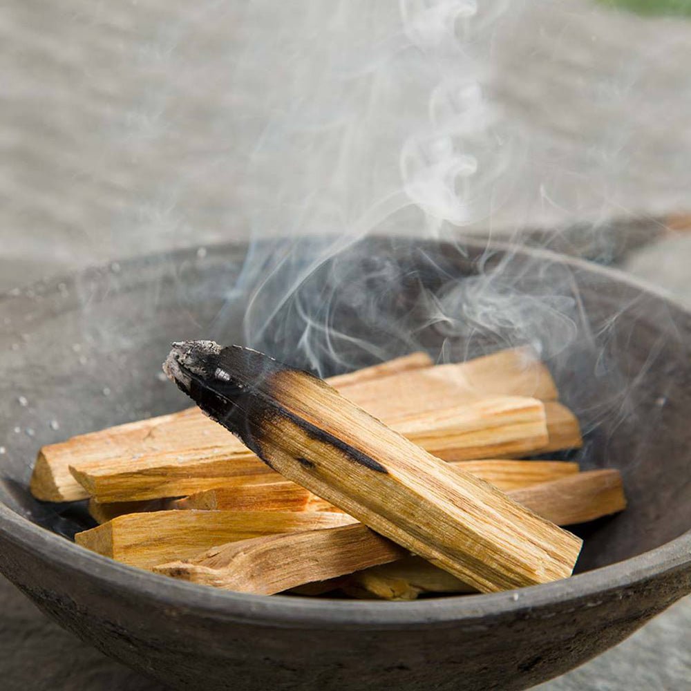 Žaliojo medžio Palo Santo lazdelės smilkymui 100g Ancient Wisdom - OBUOLYS