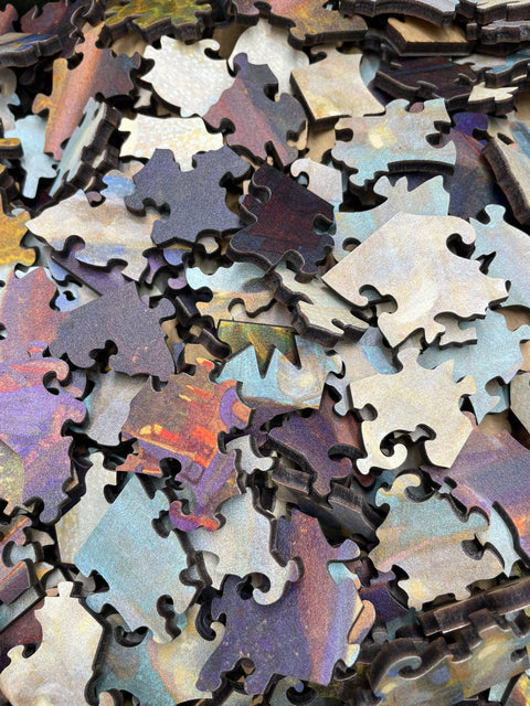 M.K. Čiurlionis Pilies pasaka Dėlionė Medinė XL Dydis (700 detalių) Fantasy Puzzles