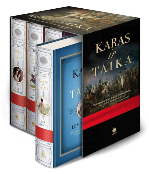 KARAS IR TAIKA: visi 4 tomai aukščiausios prabos literatūros kolekcinėje dėžutėje