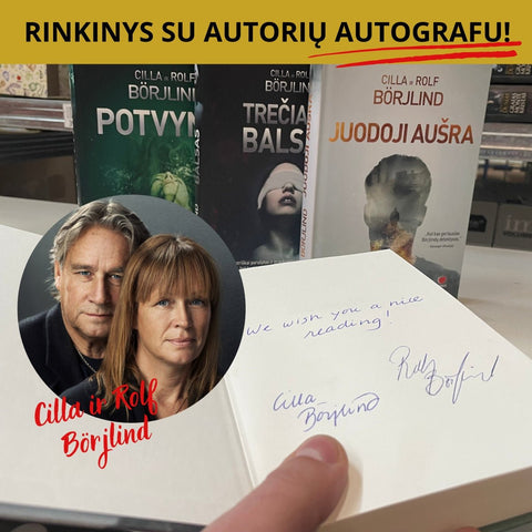 Dėmesio! Švedijos mega žvaigždžių rinkinys su AUTOGRAFU (labai ribotas kiekis!) – POTVYNIO serijos trilogija - OBUOLYS