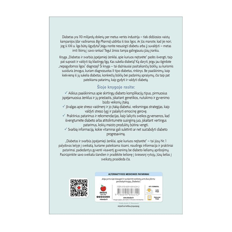 DIABETAS: liga ir jos prevencija + svarbūs įspėjamieji ženklai - OBUOLYS