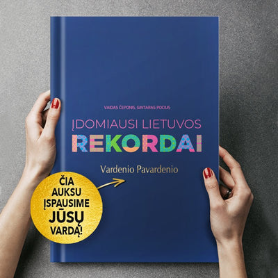 DIDŽIOJI LIETUVOS REKORDŲ KNYGA: XXL (beveik 1,5 kg svorio) spalvota rekordų biblija - OBUOLYS