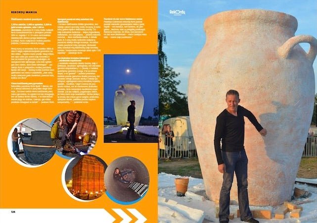 DIDŽIOJI LIETUVOS REKORDŲ KNYGA: XXL (beveik 1,5 kg svorio) spalvota rekordų biblija - OBUOLYS
