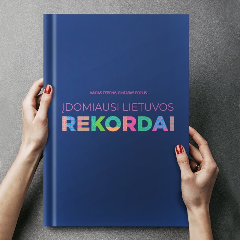 DIDŽIOJI LIETUVOS REKORDŲ KNYGA: XXL (beveik 1,5 kg svorio) spalvota rekordų biblija - OBUOLYS
