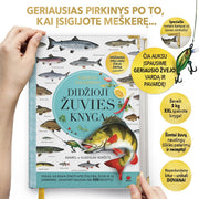 DIDŽIOJI ŽUVIES KNYGA: šimtai žuvų, žūklės patarimų + RECEPTAI – beveik 3 kg XXL spalvotai iliustruotoje knygoje - OBUOLYS
