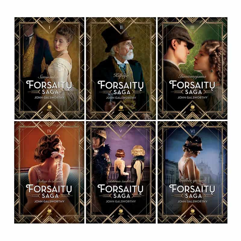 FORSAITŲ SAGA: literatūrine Nobelio premija apdovanotas šedevras kolekcinėje dėžutėje - OBUOLYS