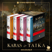 KARAS IR TAIKA: visi 4 tomai aukščiausios prabos literatūros kolekcinėje dėžutėje - OBUOLYS