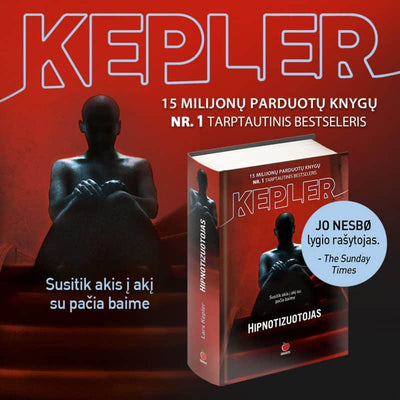 Lars Kepler HIPNOTIZUOTOJAS – dešimtmečio leidimas: pirmasis detektyvo Jono Linos serijos romanas - OBUOLYS