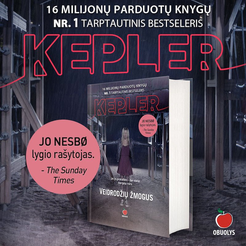 Lars Kepler VEIDRODŽIŲ ŽMOGUS❗8 - asis detektyvo Jono Linos serijos šedevras - OBUOLYS
