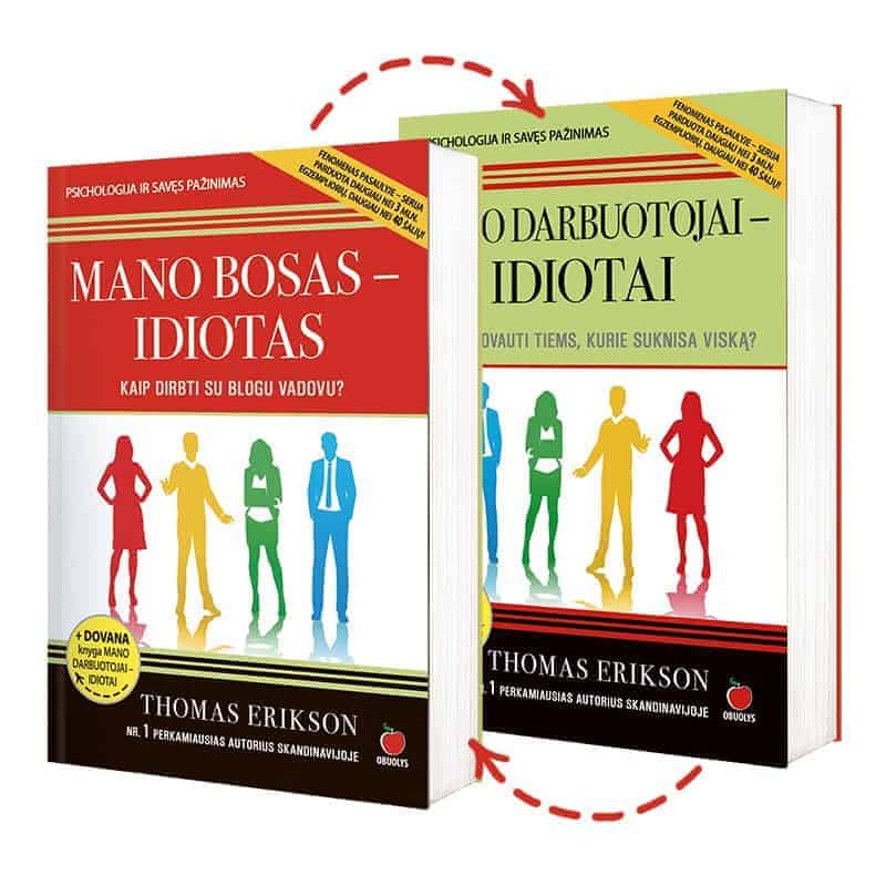 MANO BOSAS – IDIOTAS + MANO DARBUOTOJAI – IDIOTAI: Nr. 1 populiariausio autoriaus Skandinavijoje Thomo Eriksono knyga - OBUOLYS