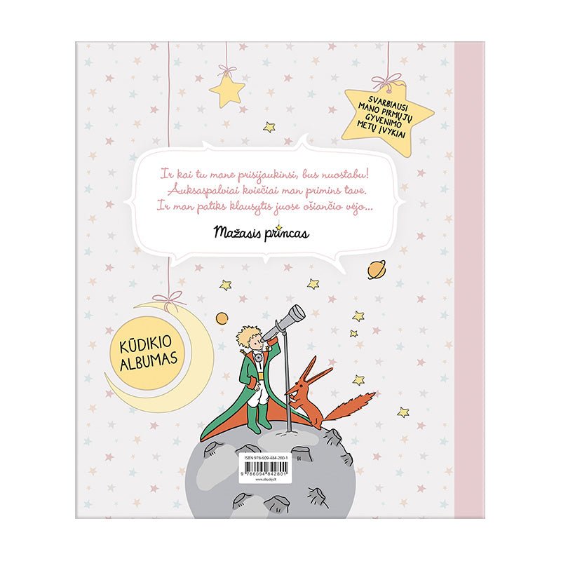Pirmieji kūdikio metai (mergaitės) - personalizuojama su Jūsų mažosios princesės vardu! - OBUOLYS