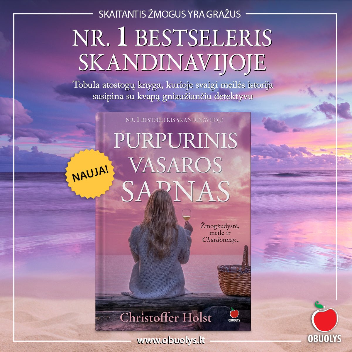 PURPURINIS VASAROS SAPNAS: tobulas atostogų detektyvas, kuriame susipina žmogžudystė, meilė ir Chardonnay... - OBUOLYS