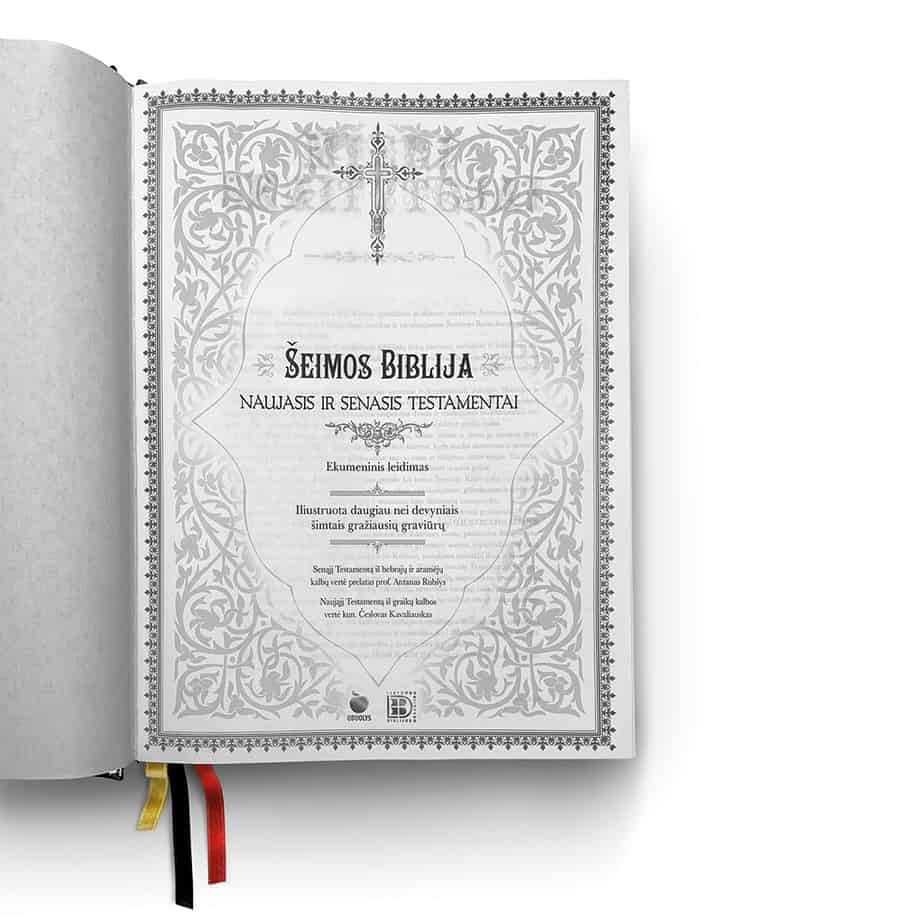 ŠEIMOS BIBLIJA: gražiausia ir didžiausia pasaulyje iliustruota lietuviška Biblija - OBUOLYS