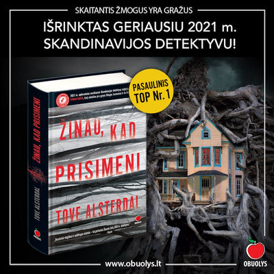 ŽINAU, KAD PRISIMENI: romanas, oficialiai pripažintas geriausiu 2021 m. Skandinavijos detektyvu - OBUOLYS